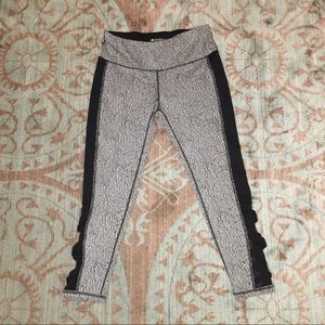 Ideology ankle active leggings mesh and lattice M